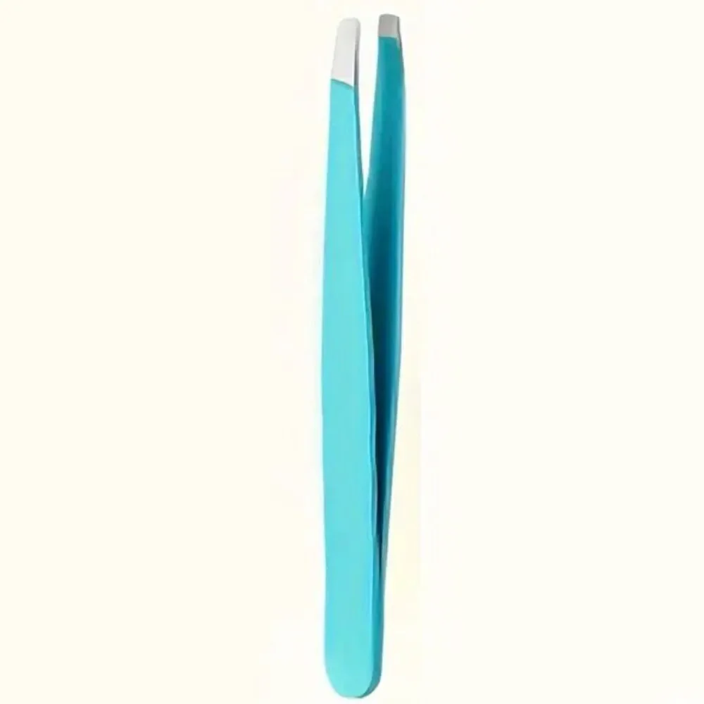 2 Pack of Precise Tweezers Pink & Blue in 2 Different Sizes Regular & Travel